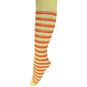 ДАМСКИ 3/4 Фигурални чорапи с плътност 40 Den - жълто-оранжеви