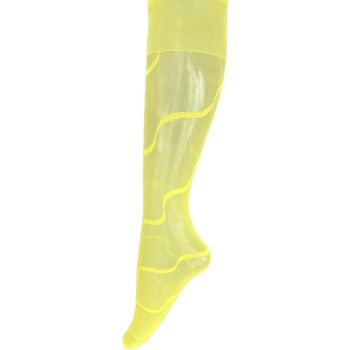 ДАМСКИ 3/4 Фигурални чорапи с плътност 20 Den - жълти