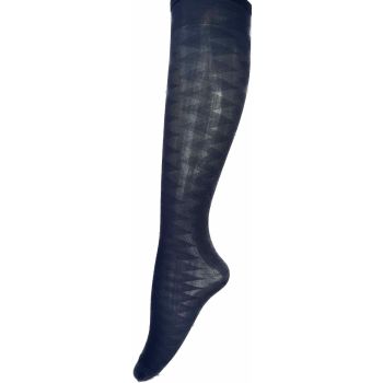 ДАМСКИ 3/4 Фигурални чорапи с плътност 20 Den - тъмно сини