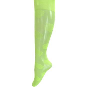 ДАМСКИ 3/4 Фигурални, ликрови чорапи, 20 Den - тревно зелени