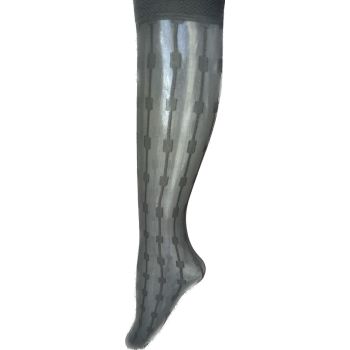 ДАМСКИ 3/4 Фигурални чорапи с плътност 20 Den - маслено зелени