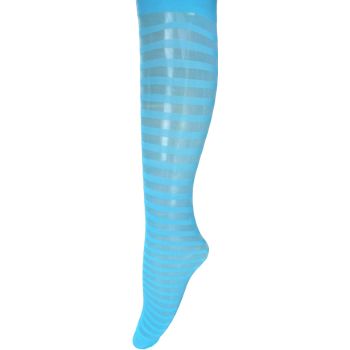 ДАМСКИ 3/4 Фигурални чорапи с плътност 20 Den - цвят тюркоаз
