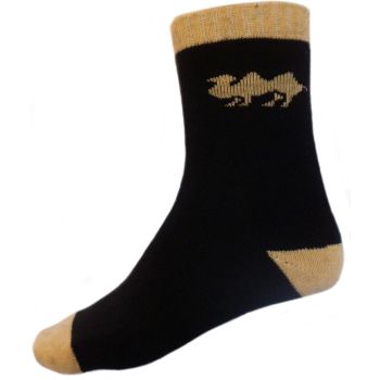 Мъжки Чорапи АНГОРА - черни с принт "камила"