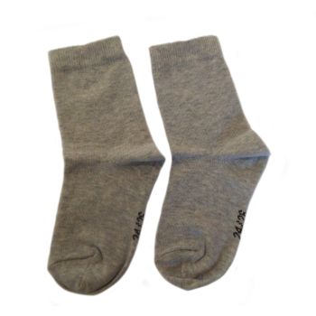 Детски Пенирани Памучни чорапи - сиви, изчистени
