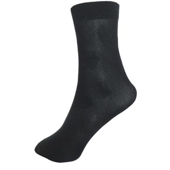ДАМСКИ Къси фигурални чорапи 40 Den - черни с геометрични фигури