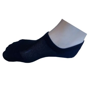 МЪЖКИ  Чорапи за мокасини от БАМБУК  в черен цвят