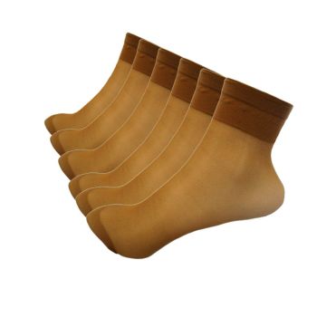 ДАМСКИ Къси чорапи 6 чифта 20 Den в бежов цвят