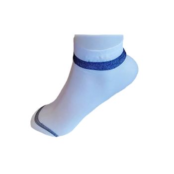ДАМСКИ  къси  фигурални чорапи 20 Den с ликра в бял цвят 