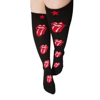 Комплект от 2 чифта дамски рипсени чорапи Red Lips
