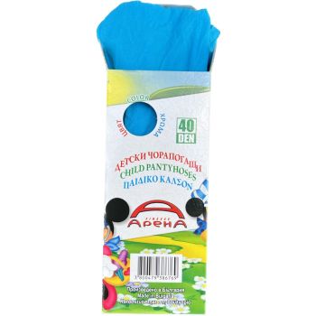 Детски чорапогащи, плътност-40 Den, в тюркоазен цвят