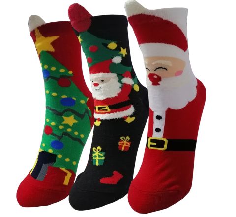 Комплект Коледни чорапи, 3 чифта