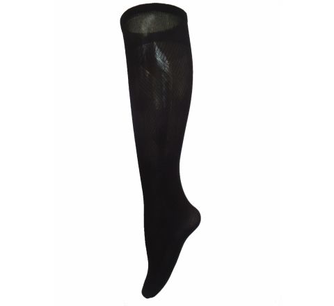 3/4 Фигурални чорапи 40 Den в черен цвят и геометрични фигури