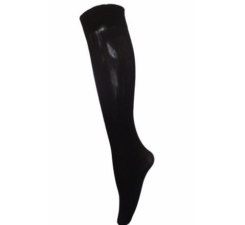 Дамски 3/4 Фигурални чорапи, 40 Den - черни на каре