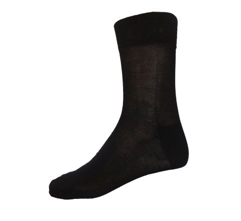  Мъжки чорапи ЛУКС от мерсеризиран памук - черни 
