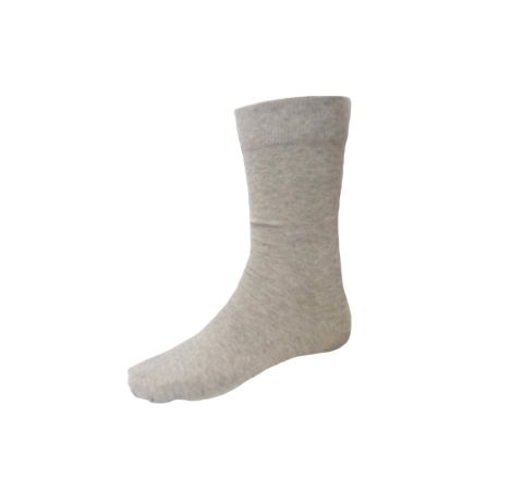 Светло сиви чорапи от пениран памук 