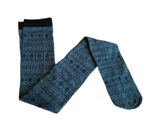 Дамски фигурални чорапогащи 80 Den, Сив цвят с мотиви