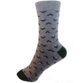 ДАМСКИ Чорапи от Пениран памук - сини с фигури